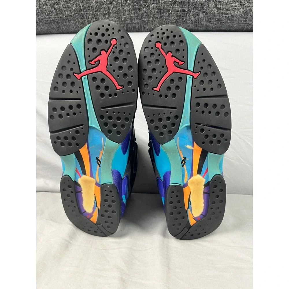 Air Jordan 8 Retro Aqua 2015 Mens Size 14 Black Bright Concord 305381-025 Retro